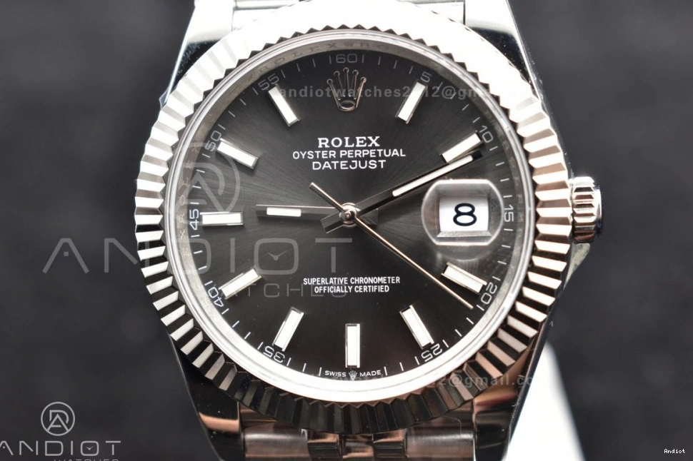 Steel 1:1 Dial Grey Stick Jubilee 126334 41 Bracelet Edition Best DIWF 904L DateJust on SA3235 1115